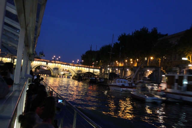 cursing the seine at night time